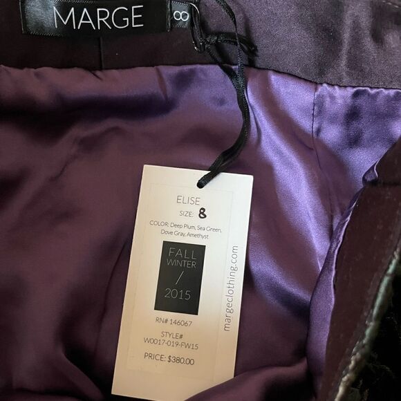NWT- MARGE Elise Textured Jaquard Pencil Skirt - Picture 6 of 9
